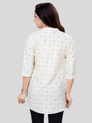 Saree swarg cotton blend printed short kurti 2