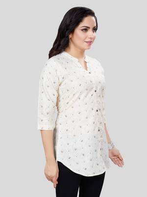 Saree swarg cotton blend printed short kurti 4