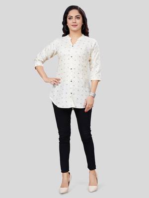 Saree swarg cotton blend printed short kurti 5