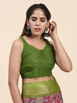 Morni Pink Wovan I Chiffon Art Sik Saree 4