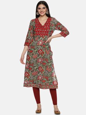 Block print kurta 1