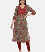 Block print kurta