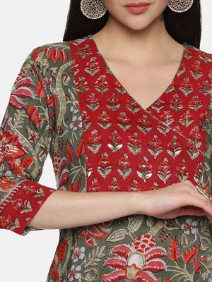 Block print kurta 4