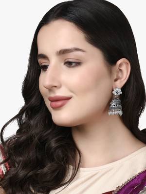Women silver-plated handcrafted jhumki 2