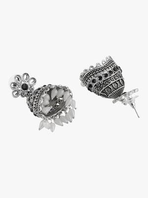 Women silver-plated handcrafted jhumki 3