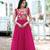 Pink Georgette With Sequins Multithreaded Embroidered work gown
