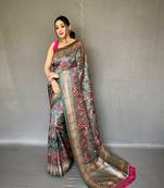 GREEN MOST BEAUTIFUL SILK  SAREE