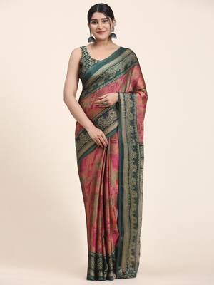 KIIRA GAJRI  Printed Chiffon ART SIK SAREE 1