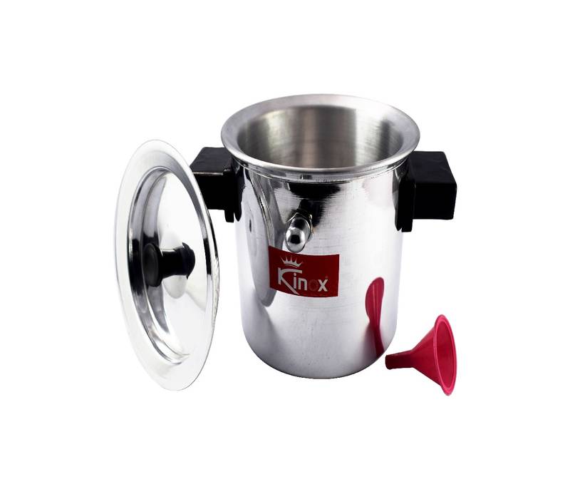 Kinox Aluminum Milk Double Boiler Silver 5 liters