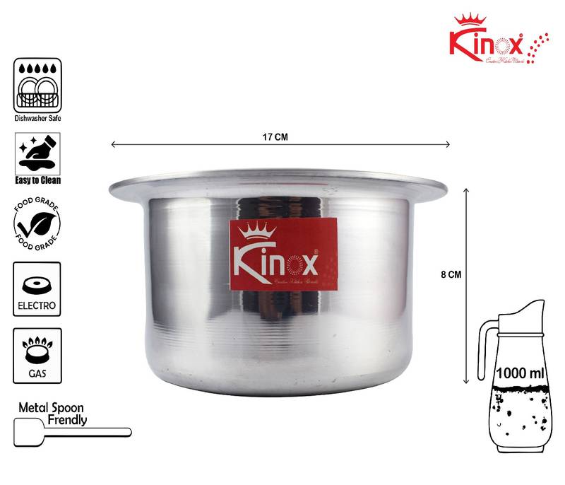 Kinox Aluminium Tope Silver Capcity - 1000ml