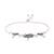 Set of 2 silver-plated artificial stones studded peacock shaped adjustable anklets