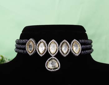 Natural fresh water pearls choker set 2