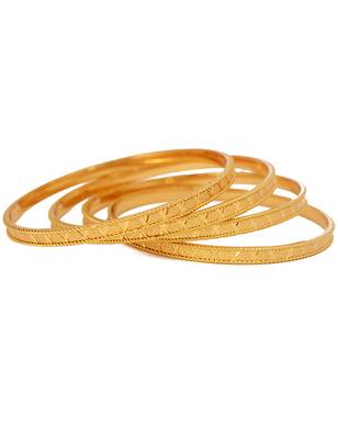 Gold bangles #591 2