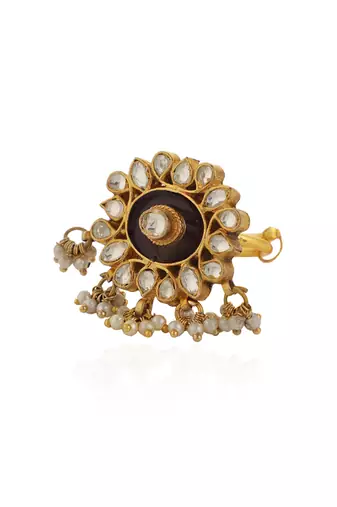 Brown minawork ring