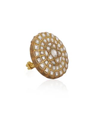 White flower jadtar ring 3