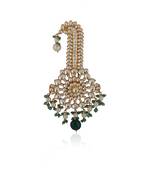 Sea Green & White Naathmani Beads Kalangi