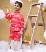 Pink rise at dawn bandi jacket set