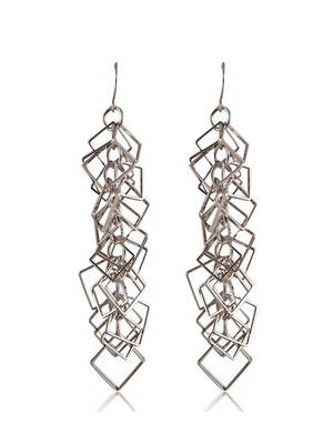 Silver -plated flower handcrafted jewellery set 1