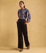 RITU KUMAR Black wide leg trousers