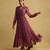 RITU KUMAR Purple printed long dress