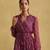 RITU KUMAR Purple printed long dress