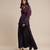Purple ombre viscose silk ensemble sharara set