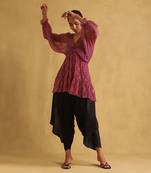 RITU KUMAR Purple printed kurti