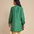 Green embroidered viscose silk kurti