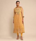 RITU KUMAR Yellow embroidered kurta set