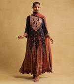 RITU KUMAR Black printed kurta set