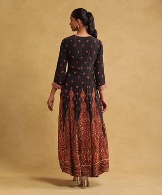 RITU KUMAR Black printed kurta set 4