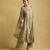 Green printed viscose kurta set
