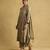 Green printed viscose kurta set
