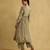 Green printed viscose kurta set