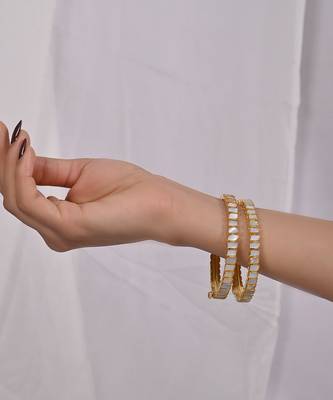 Grey mother of pearl bangles 1