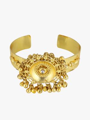 Women 24ct gold-plated cuff bracelet 5