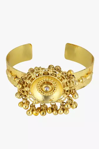 Women 24ct gold-plated cuff bracelet