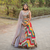 EILARA WOMEN'S MULTICOLOR RAINBOW ZIG ZAG READY TO WEAR LEHENGA CHOLI WITH DIGITAL PRINT AND EMBROIDERY