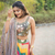 EILARA WOMEN'S MULTICOLOR RAINBOW ZIG ZAG READY TO WEAR LEHENGA CHOLI WITH DIGITAL PRINT AND EMBROIDERY
