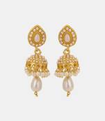 Women 24ct gold-plated hancrafted dome shaped jhumki