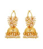 Women 24ct gold-plated hancrafted dome shaped jhumki