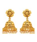 Women 24ct gold-plated hancrafted dome shaped jhumki