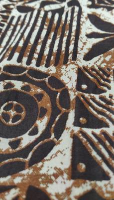 Coffee Cotton Printed  A-line Kurta pant 6
