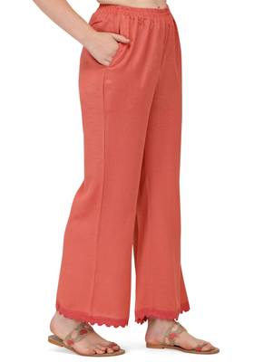 Orange Schiffily Georgette  Kurta pant and Palazzo Set 6