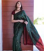  Rani Silk Blend Sarees With Blouse
