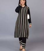 Designer winter woolen kurti with plazzo set(free size)