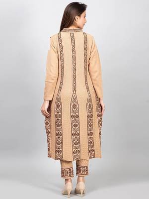 Designer winter woolen kurti with plazzo set(free size) 3