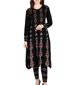 Designer winter woolen kurti with plazzo set(free size)
