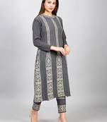 Designer winter woolen kurti with plazzo set(free size)