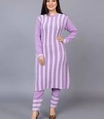 Designer winter woolen kurti with plazzo set(free size)